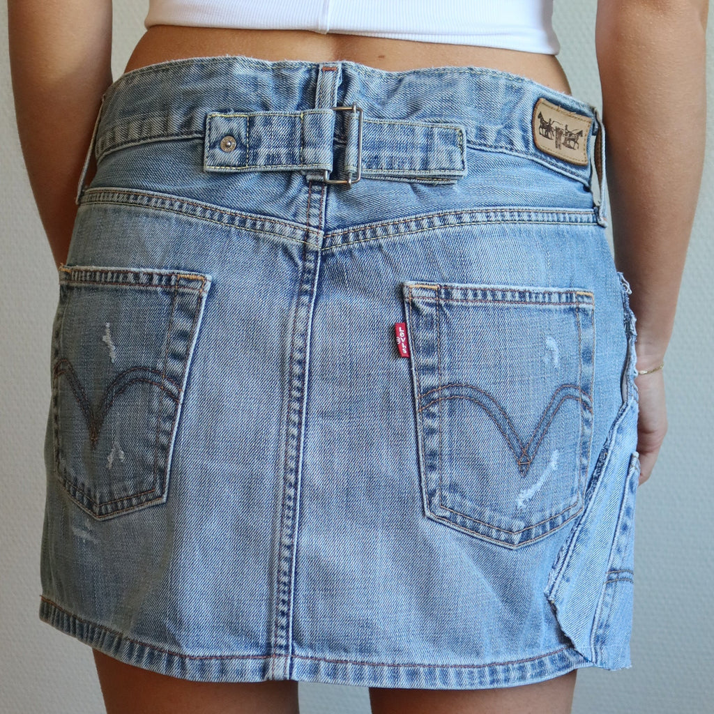 08 REWORKD denim skirt
