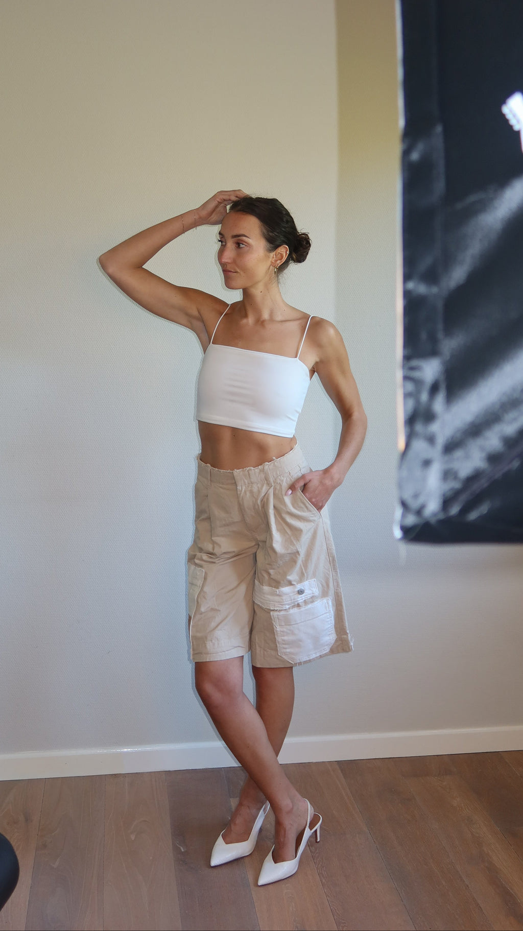02 REWORKD jorts beige