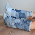 10 REWORKD denim boots light