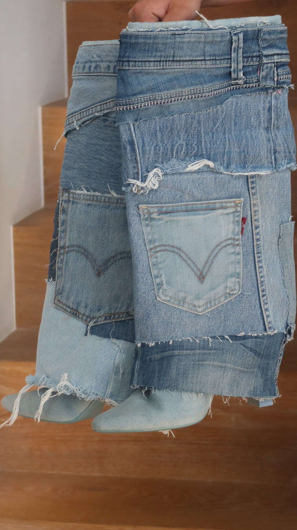 10 REWORKD denim boots light